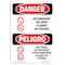 Signmission OSHA Sign, No Smoking Open Flames Sparks Bilingual, 10in X 7in Alum, 7" W, 10" L, Spanish OS-DS-A-710-VS-1492 - alternate 1